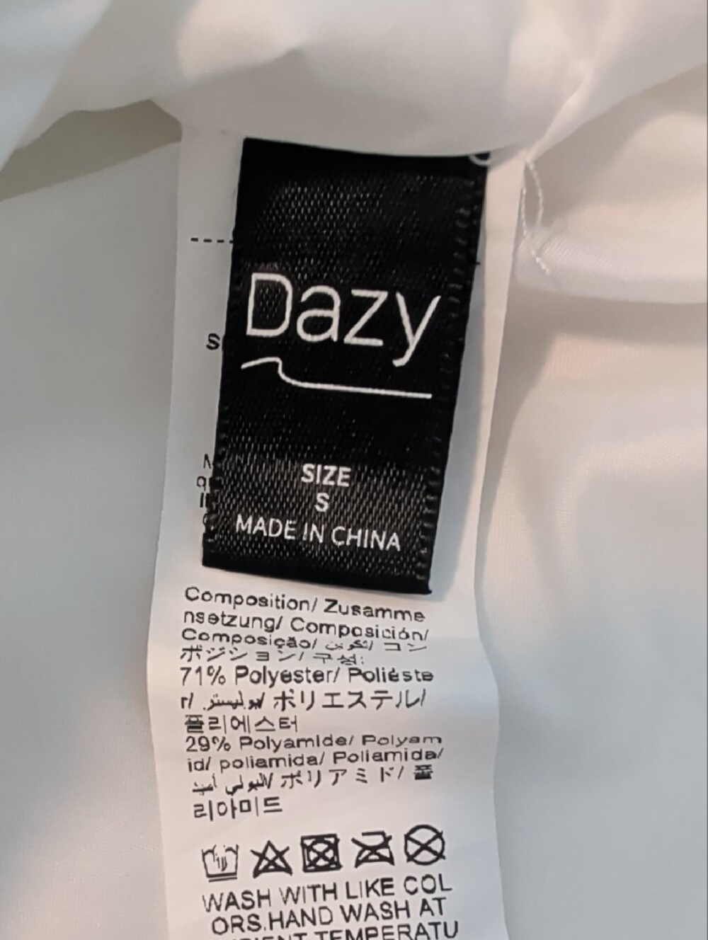 Dazy White Shirt Midi Dress S - Picture 6 of 6